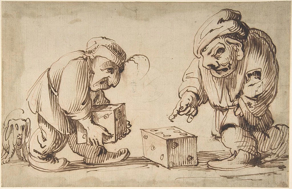  14-Due nani che giocano a dadi-Metropolitan Museum of Art-New York 